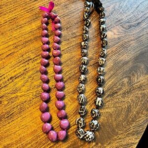 Beautiful AuthenticHawaiian Kukui Nut Lei Necklaces